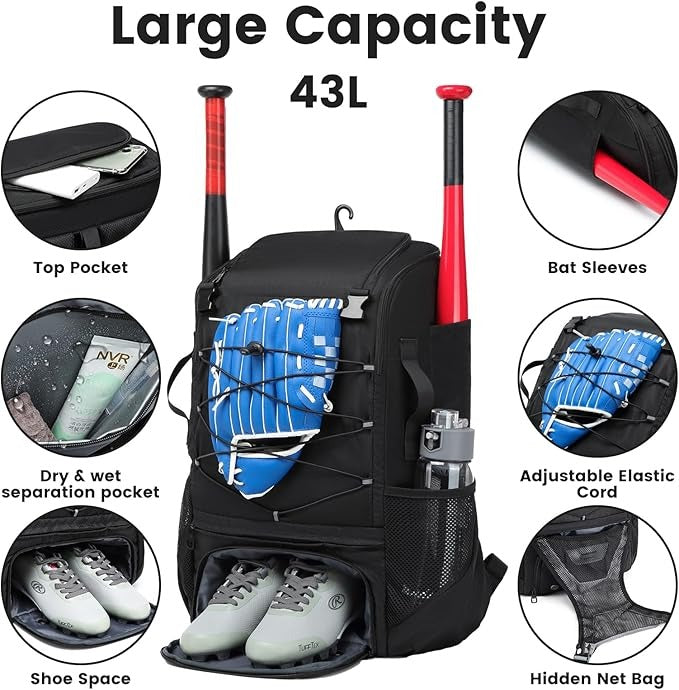PitchPack Baseball backpack